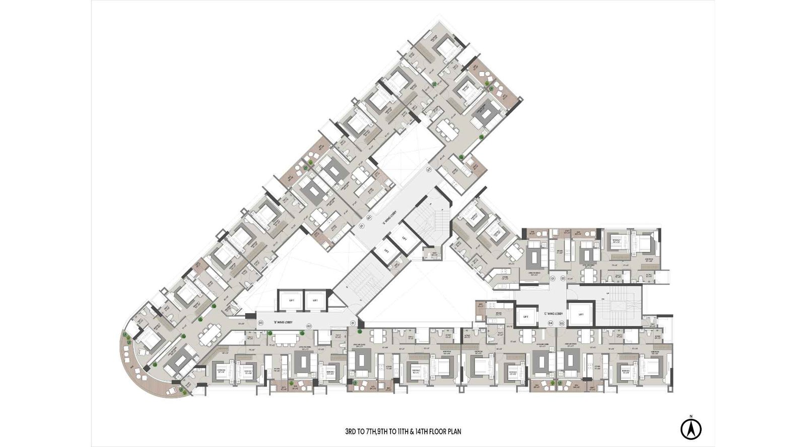 Nine-Arcs-Typical-Floor-Plan-3rd-to-7th-&-14-th